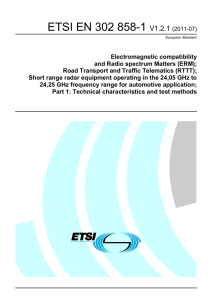 ETSI EN 302 858-1  V1.2.1