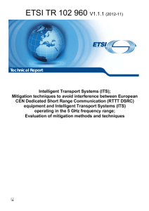 ETSI TR 102 960 V1.1.1