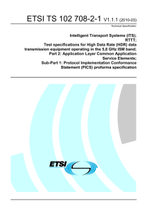 ETSI TS 102 708-2-1  V1.1.1