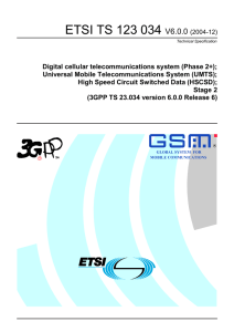 ETSI TS 123 034  V6.0.0