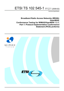 ETSI TS 102 545-1  V1.2.1