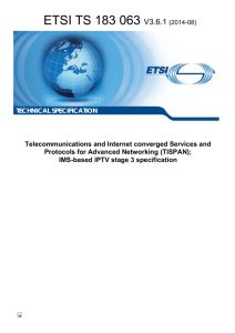 ETSI TS 183 063 V3.6.1