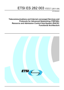 ETSI ES 282 003  V3.5.1