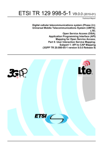 ETSI TR 129 998-5-1  V9.0.0 (2010-01)