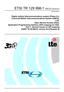 ETSI TR 129 998-1  V9.0.0