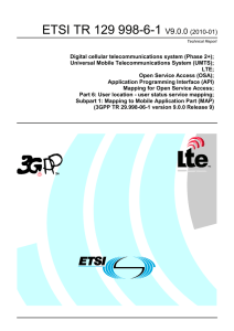 ETSI TR 129 998-6-1  V9.0.0 (2010-01)