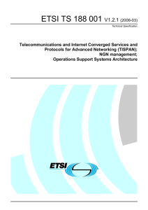 ETSI TS 188 001  V1.2.1