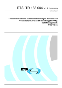 ETSI TR 188 004  V1.1.1