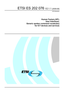 ETSI ES 202 076  V2.1.1 Human Factors (HF);