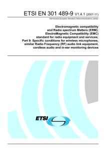 ETSI EN 301 489-9  V1.4.1