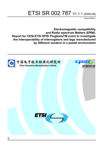 ETSI SR 002 787  V1.1.1