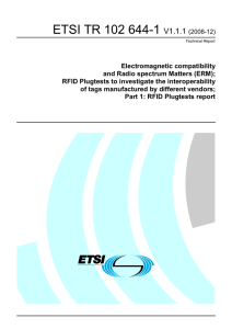 ETSI TR 102 644-1  V1.1.1