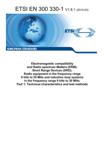 ETSI EN 300 330-1 V1.8.1