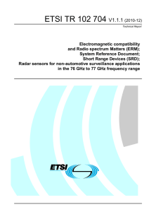 ETSI TR 102 704  V1.1.1
