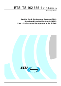 ETSI TS 102 675-1  V1.1.1
