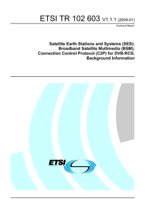 ETSI TR 102 603  V1.1.1