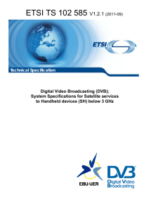 ETSI TS 102 585 V1.2.1