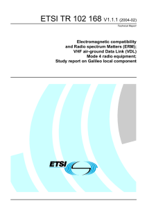 ETSI TR 102 168  V1.1.1
