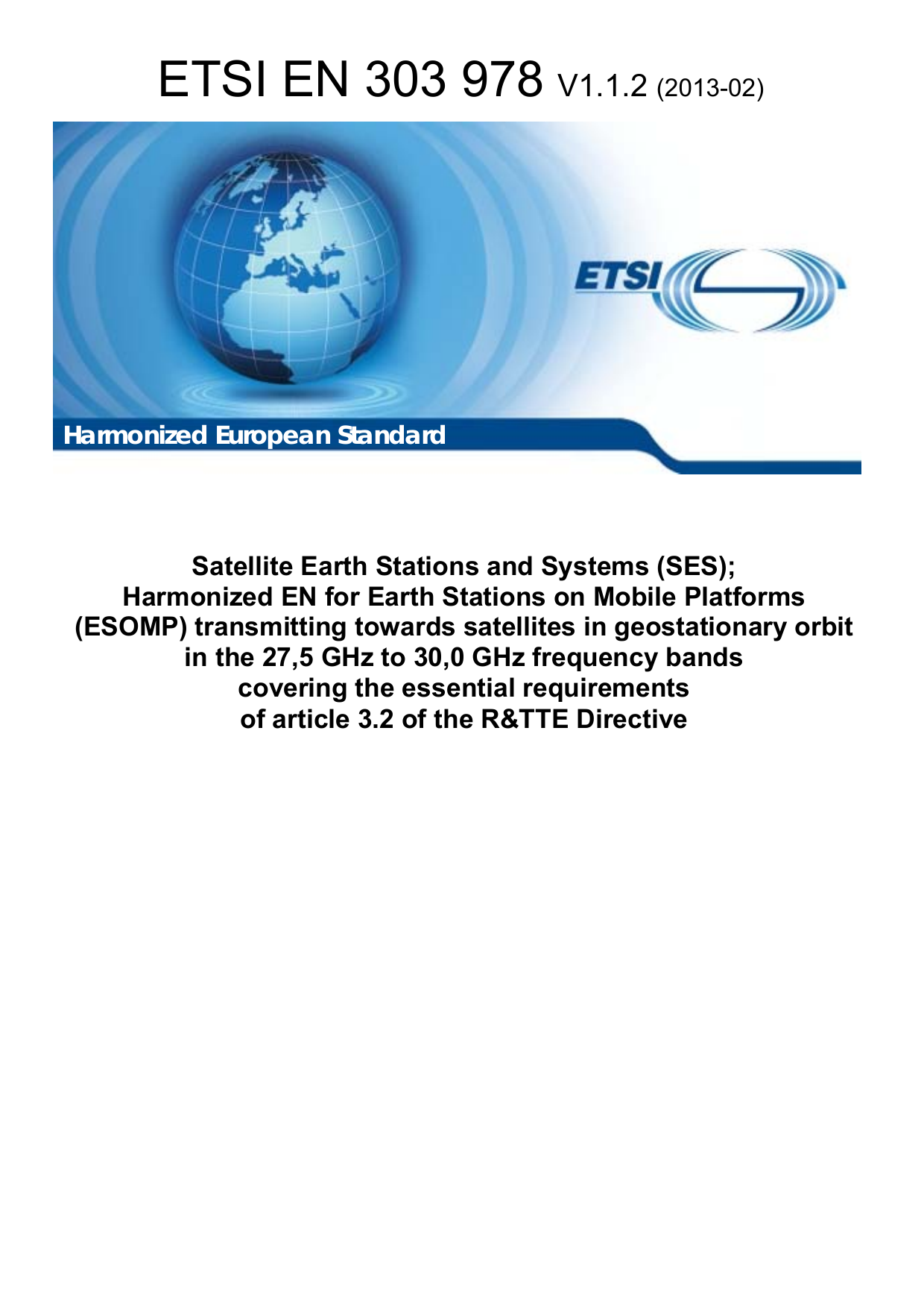 ETSI EN 303 978 V1.1.2