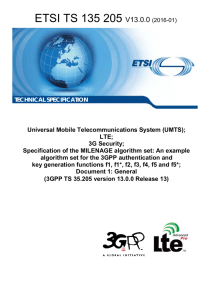 ETSI TS 1 135 205 V13.0.0