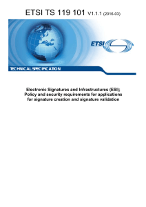 ETSI TS 119 101 V1.1.1