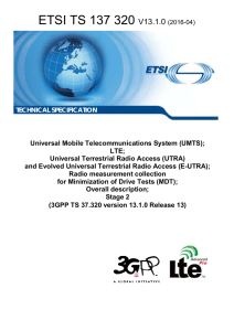 ETSI TS 1 137 320 V13.1.0