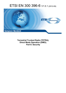 ETSI EN 300 396-6 V1.5.1  Terrestrial Trunked Radio (TETRA);