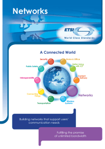 Networks A Connected World Building networks that support users’ communication needs