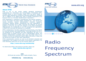 www.etsi.org  About ETSI