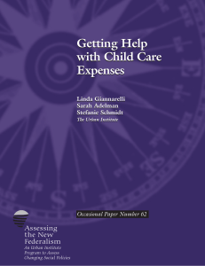 Getting Help with Child Care Expenses Assessing