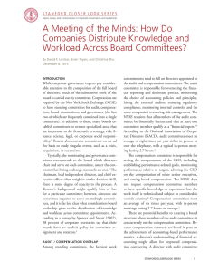 A Meeting of the Minds: How Do Companies Distribute Knowledge and