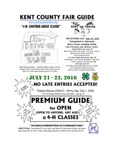 KENT COUNTY FAIR GUIDE