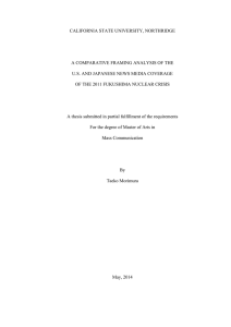 CALIFORNIA STATE UNIVERSITY, NORTHRIDGE  A COMPARATIVE FRAMING ANALYSIS OF THE