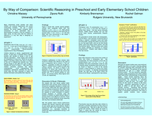 By Way of Comparison: Scientific Reasoning in Preschool and Early...