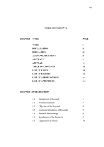 vii TABLE OF CONTENTS CHAPTER