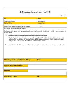 Solicitation Amendment No. 003
