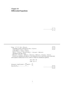 Differential Equations Chapter 10