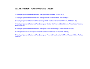 ALL RETIREMENT PLAN COVERAGE TABLES