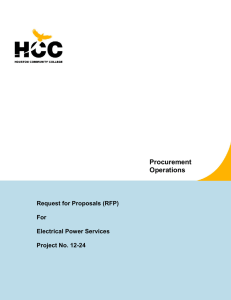 Procurement Operations Request for Proposals (RFP)