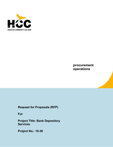 procurement operations Request for Proposals (RFP)