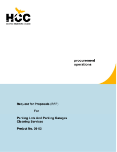 procurement operations Request for Proposals (RFP)