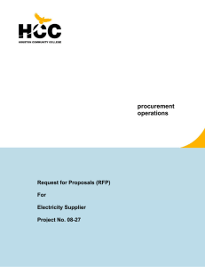 procurement operations Request for Proposals (RFP)