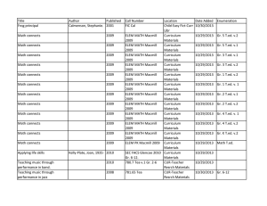 Title Author Published Call Number Location