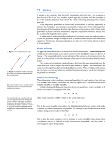 5.1 Vectors