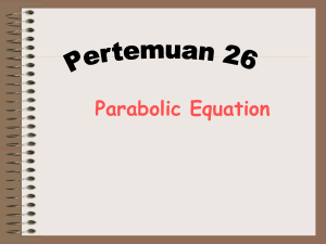 Parabolic Equation
