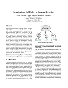 Investigating a SoftCache via Dynamic Rewriting