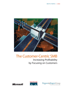 The Customer-Centric SMB Increasing Profitability by Focusing on Customers