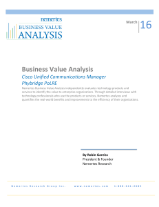 16 08 Business	Value	Analysis Cisco	Unified	Communications	Manager