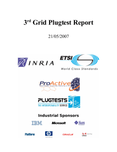 3 Grid Plugtest Report 21/05/2007 rd