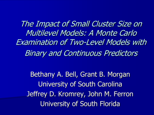 The Impact of Small Cluster Size on